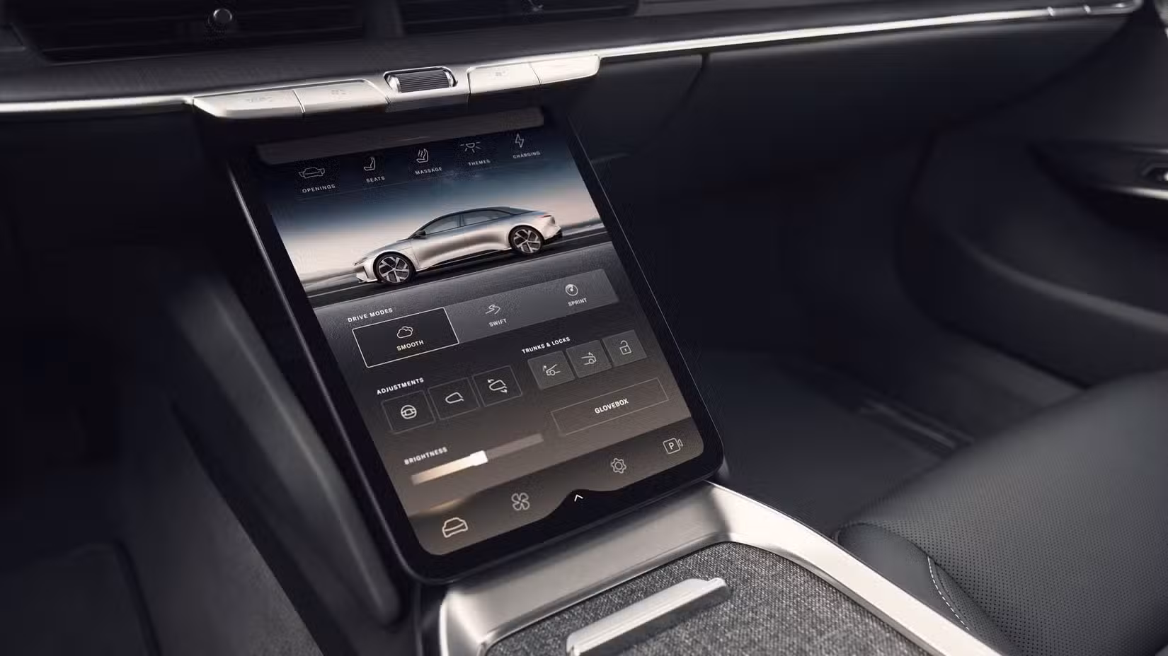 Screen of a Lucid Air Pure