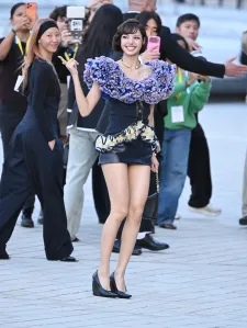 Lisa at the Louis Vuitton fashion show as part of Paris RTW Spring/Summer 2027 fashion week held at Le Louvre on October 06, 2026 in Paris, France.