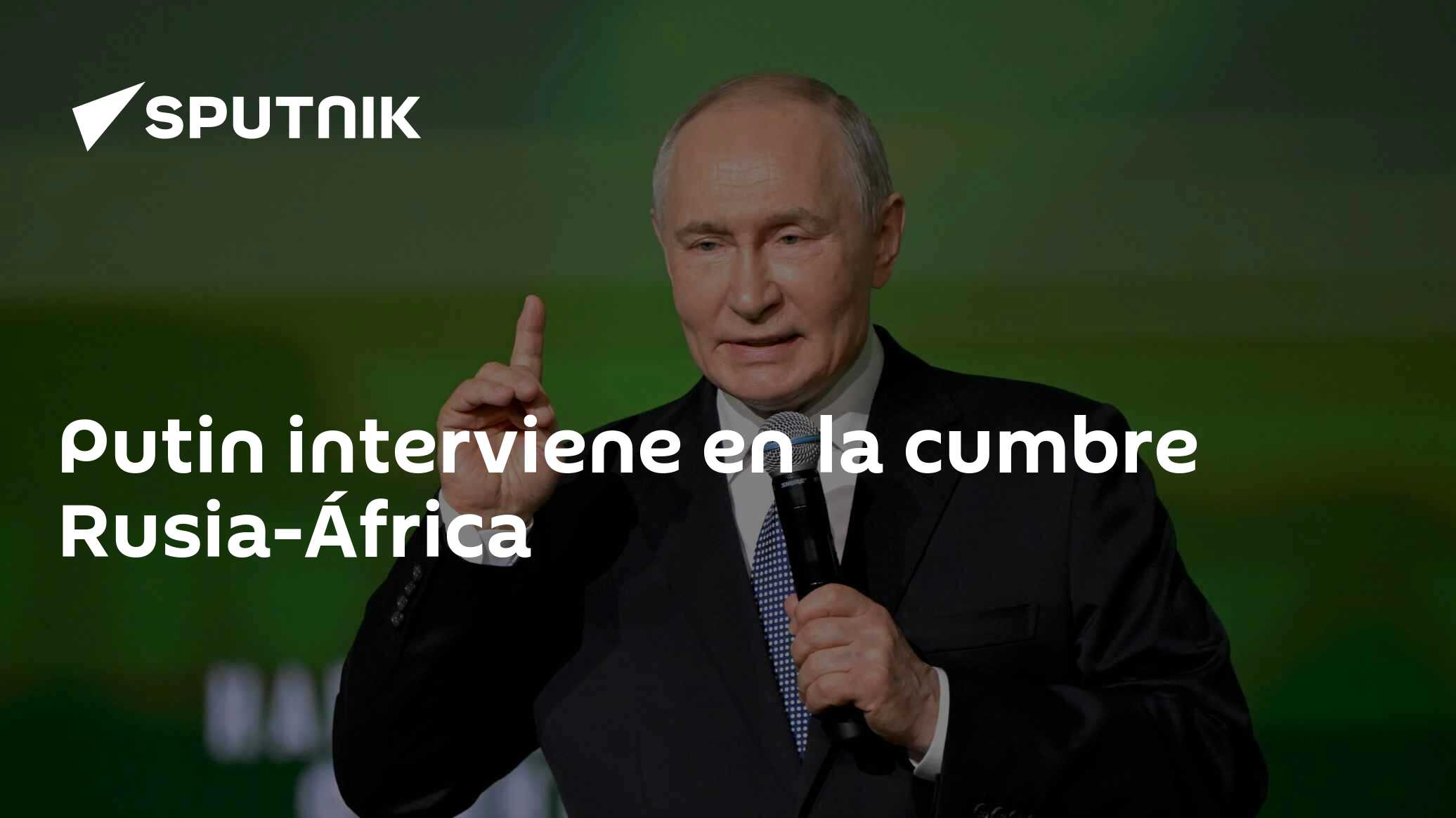 Putin interviene en la cumbre Rusia-África