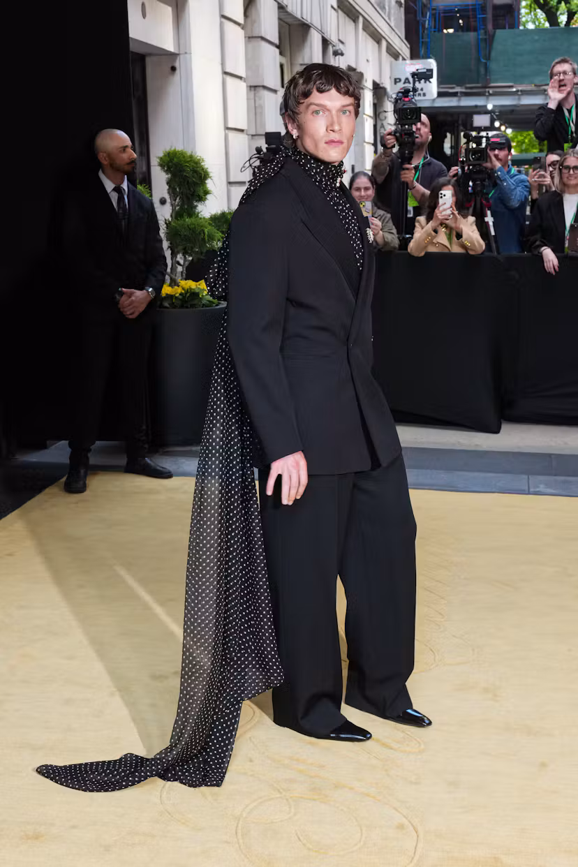 NEW YORK, NEW YORK - MAY 04: Connor Storrie leaves The Carlyle Hotel before the 2026 Met Gala celebr...
