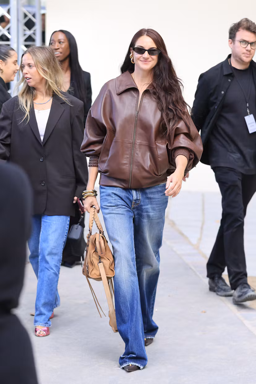 PARIS, FRANCE - OCTOBER 01: Shailene Woodley attends the Balenciaga Womenswear Spring/Summer 2027 sh...