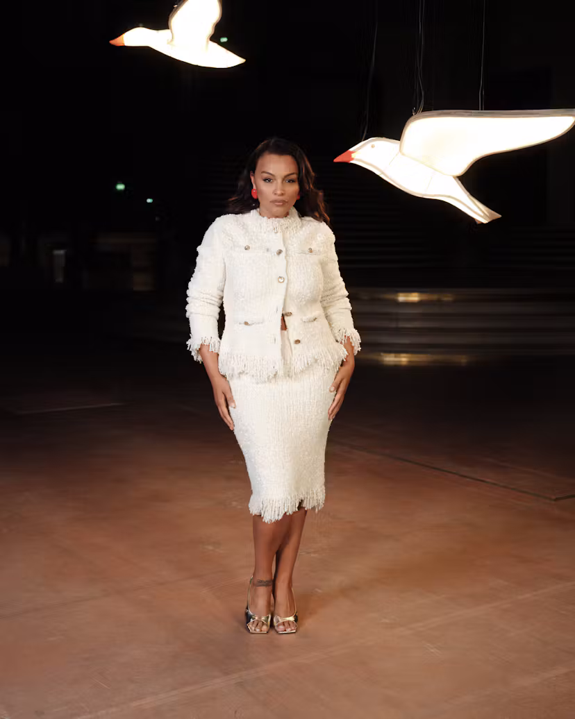 PARIS, FRANCE - OCTOBER 05: Paloma Elsesser attends the Chanel Womenswear Spring/Summer 2027 show as...