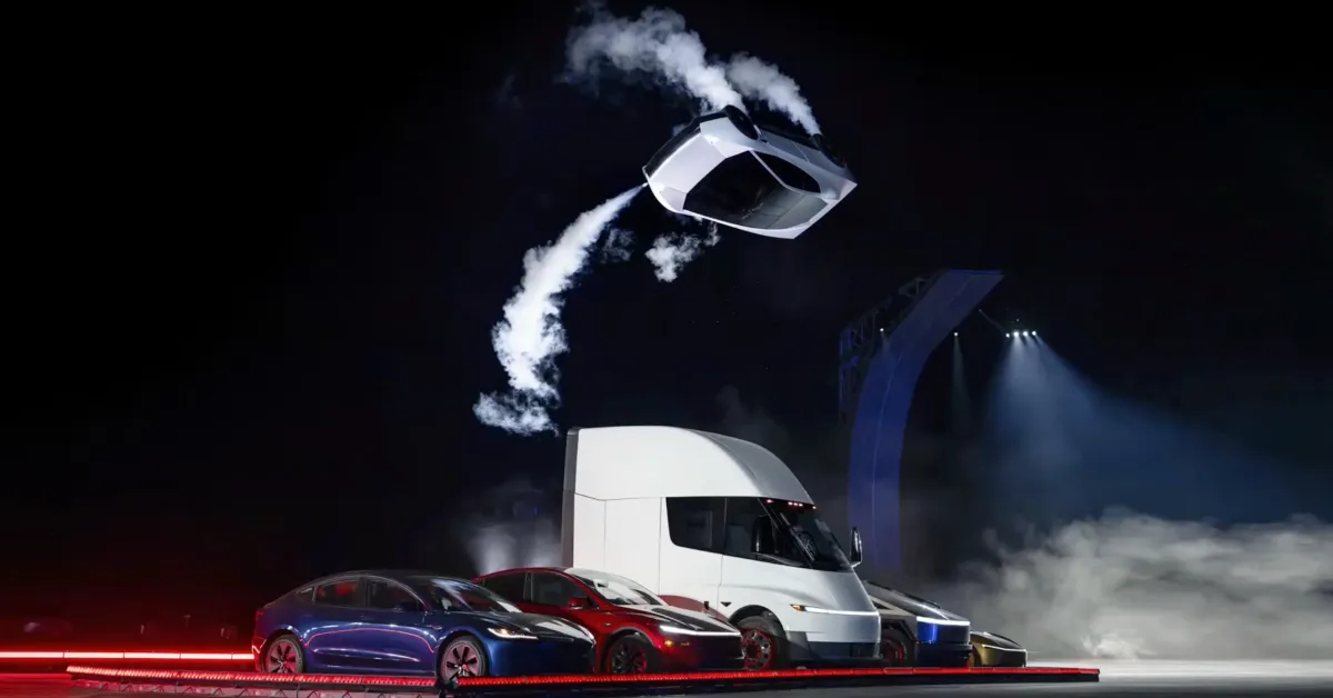 Tesla unveils Cyberfied new Roadster that can kickflip