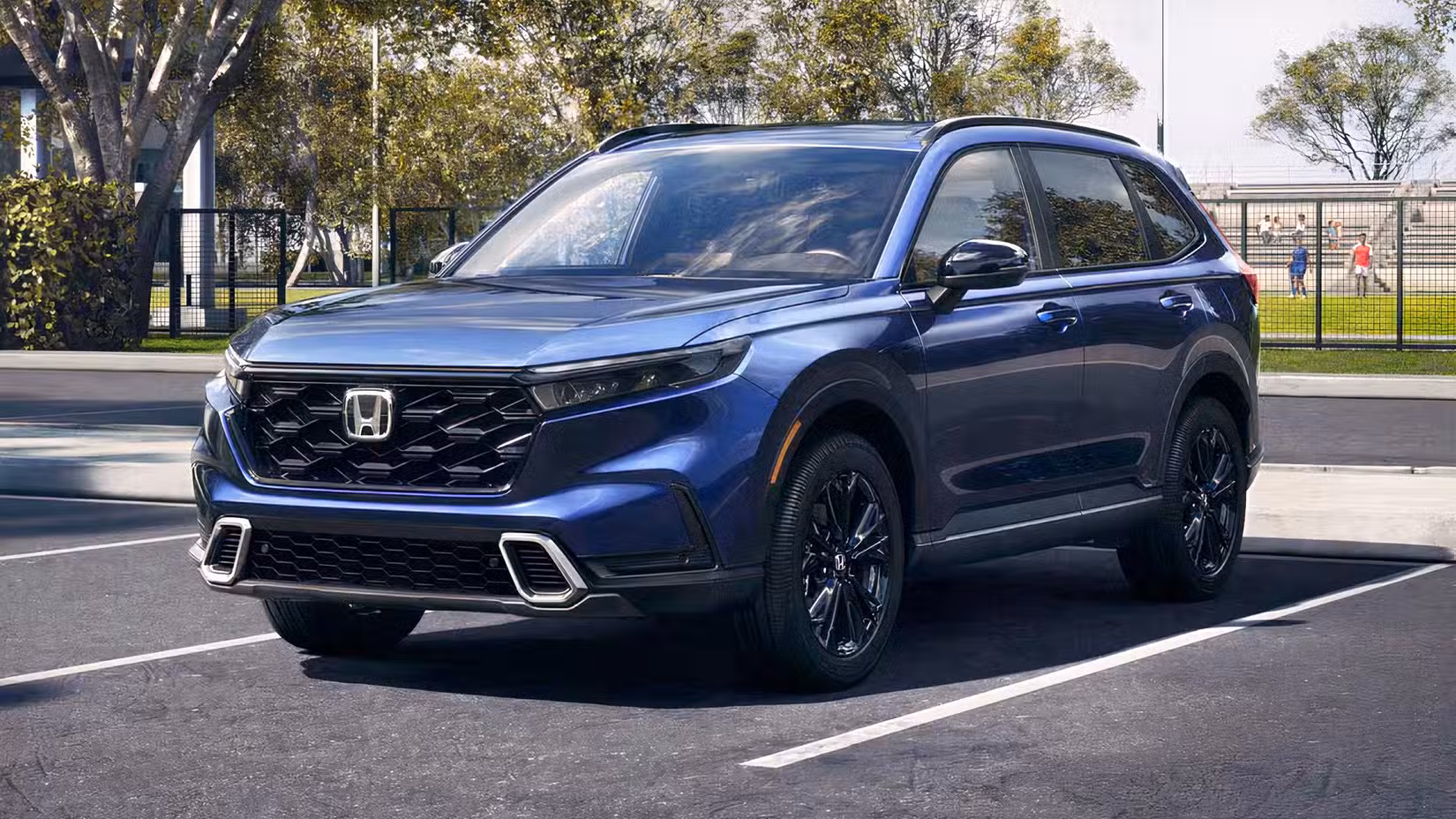 2026 Honda CR-V Sport Touring Hybrid front 3/4 shot parked on lot