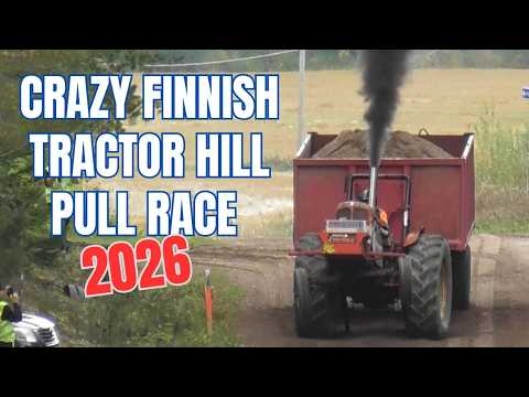 Crazy Finnish Tractor Hill Pulling Race | Sammi Finland | Crazy Finns | thumbnail