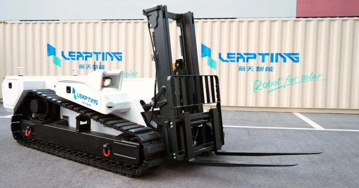 E-quipment highlight: LEAPTING launches electric autonomous forklift