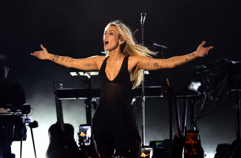 Miley Cyrus performs onstage at Bass Persuades Live at Hollywood Bowl on October 16, 2026