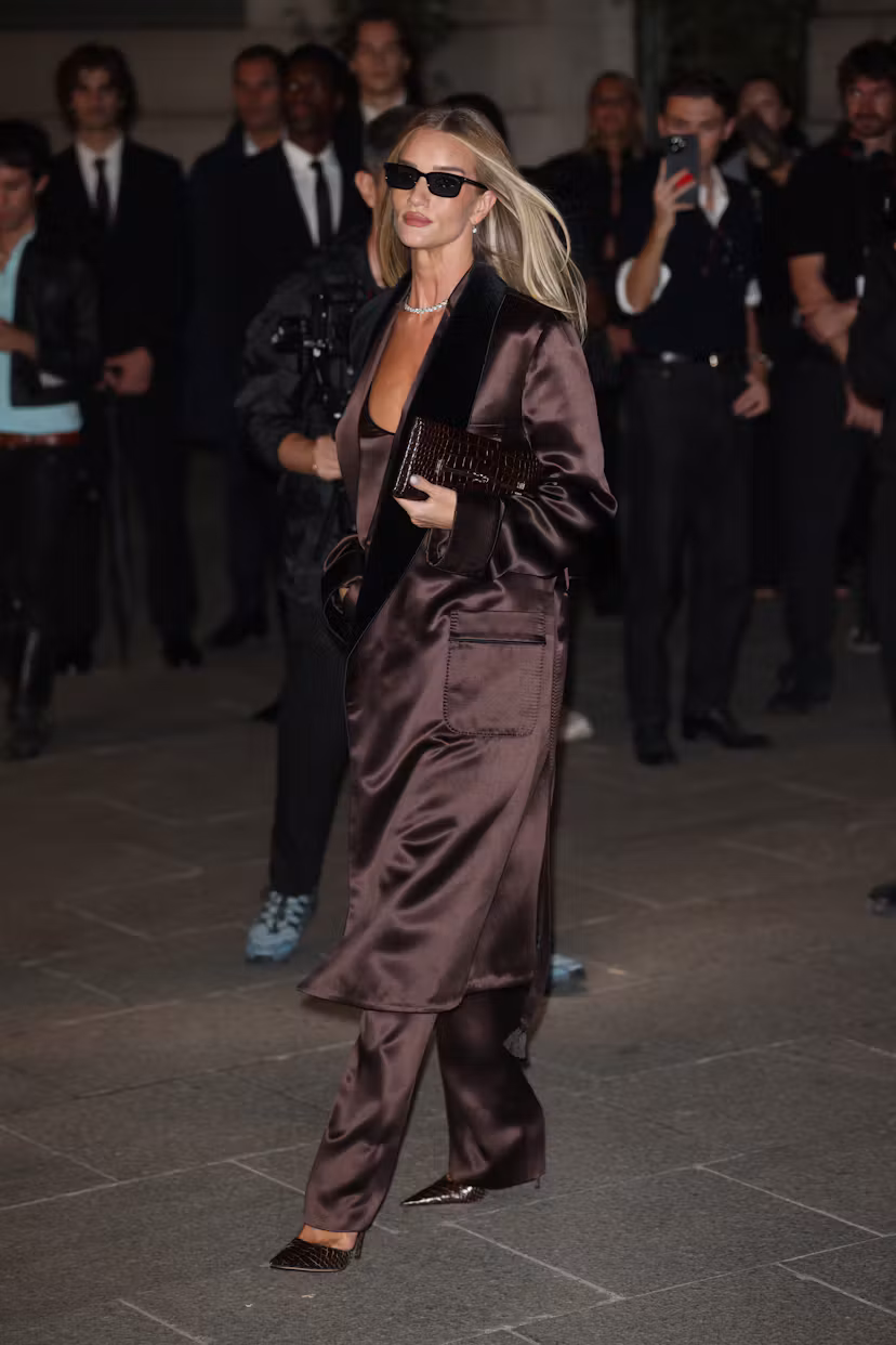 PARIS, FRANCE - SEPTEMBER 30: Rosie Huntington Whiteley attends Tom Ford during Day Three of Paris F...