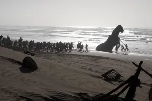 THE ODYSSEY, written, produced, and directed by Christopher Nolan.