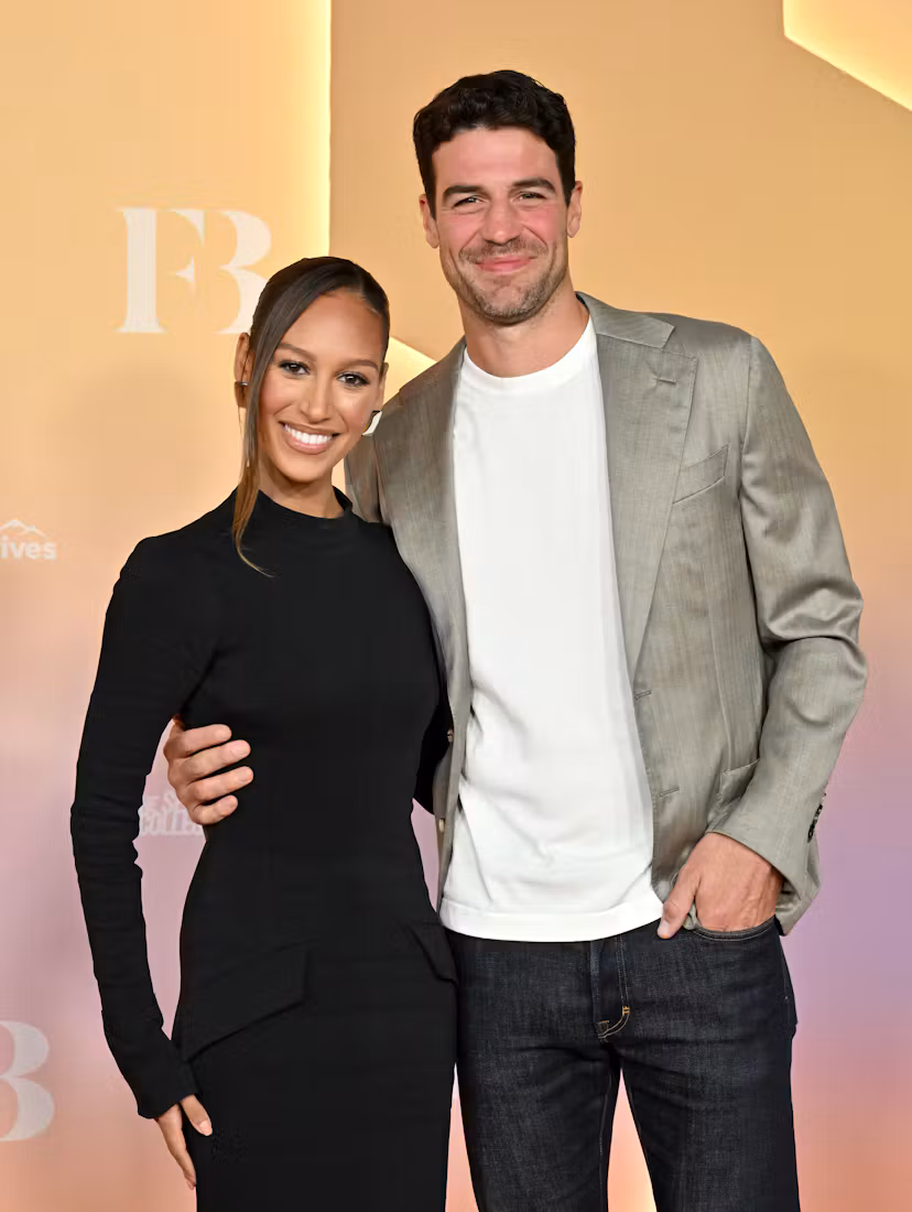 Serena Pitt and Joe Amabile attend Warner Bros. Television Group's Fall TV Season Celebration