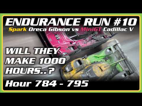 Endurance Run #10 - The Spark Oreca Gibson vs the MiniGT Cadillac V - Hour 784 Onwards thumbnail