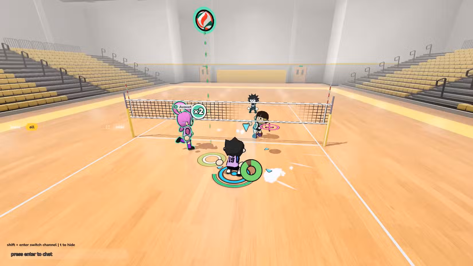 Gameplay from just volleyball