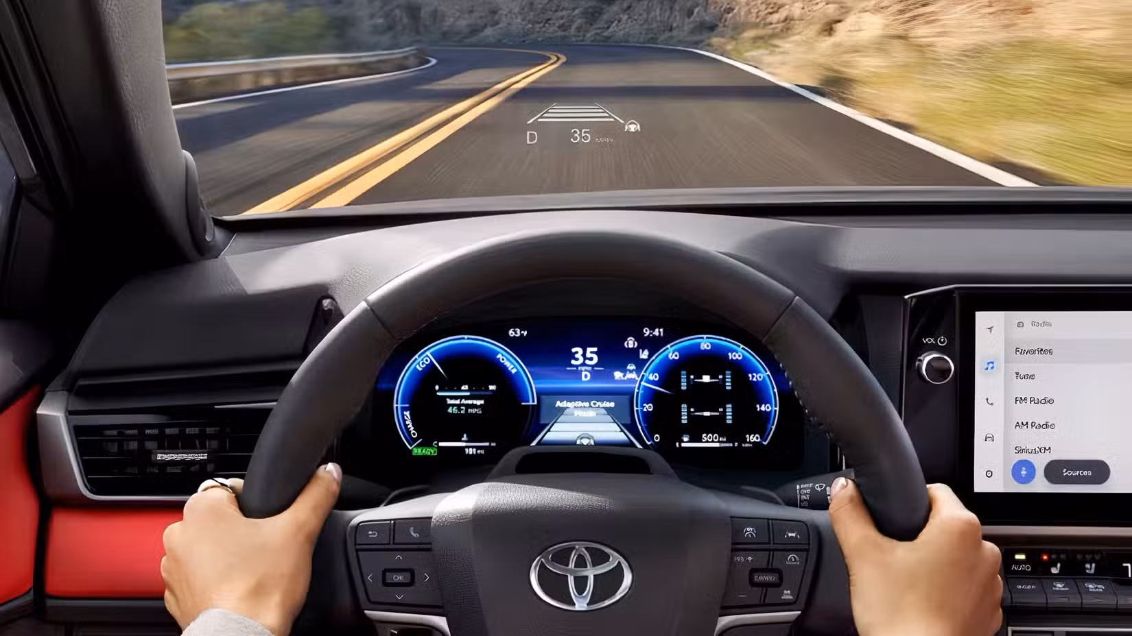 2026 Toyota Camry interior showing cockpit