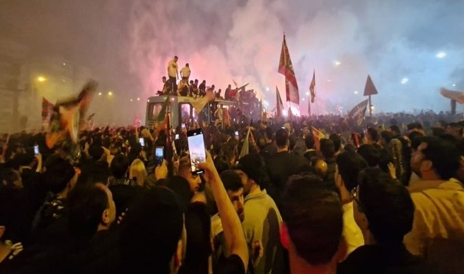 Amedspor'un Süper Lig kutlamaları olaylı bitti