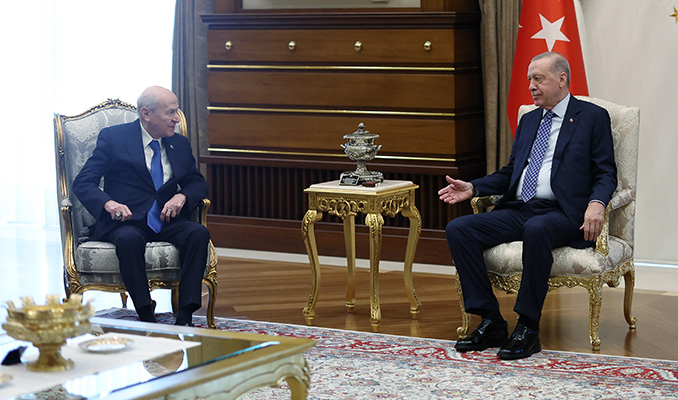 Cumhurbaşkanı Erdoğan, Bahçeli'yle görüştü