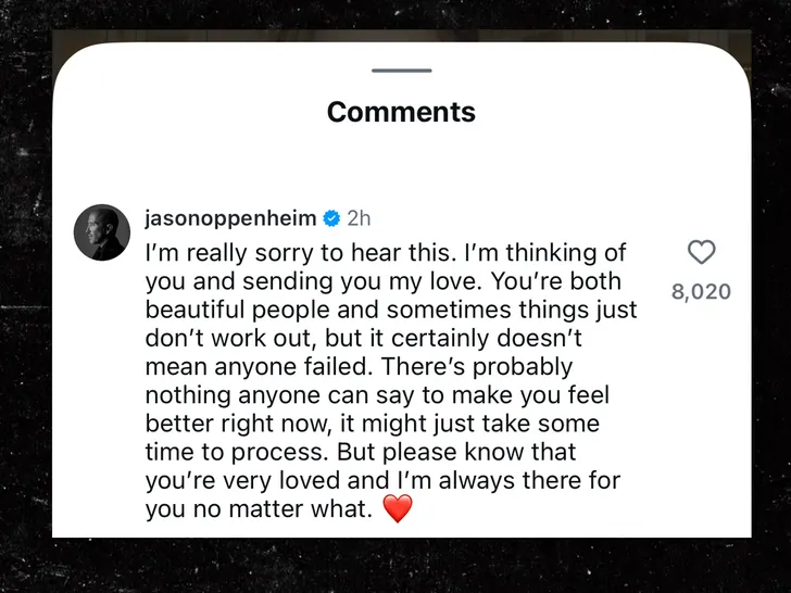 jason oppenheim comment