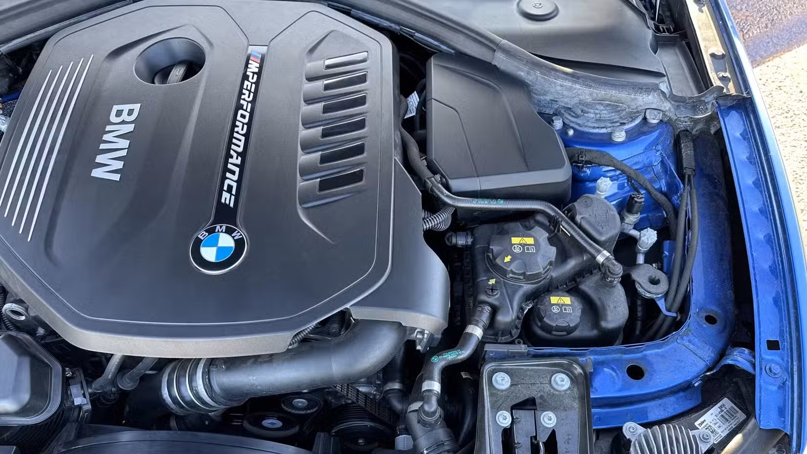 2021 BMW M240i Coupe engine bay