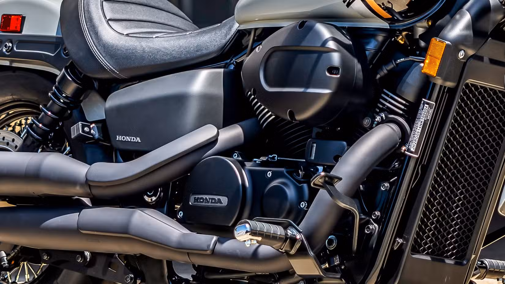 Honda Shadow Phantom engine close-up detail
