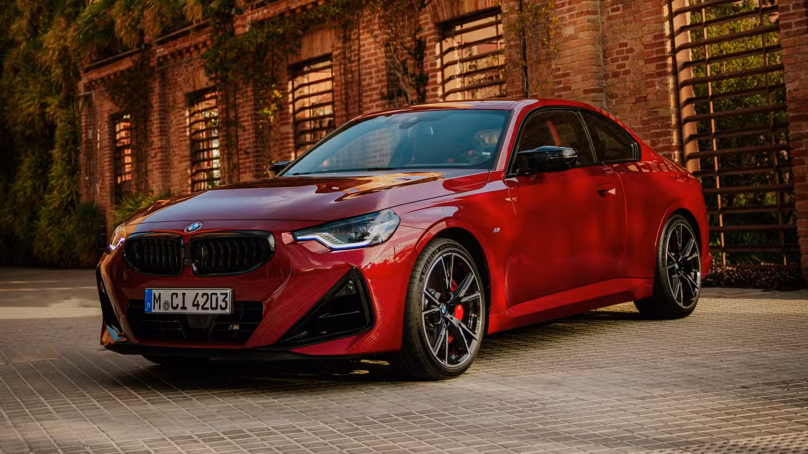 2025 BMW M240i xDrive front 3:4th wide angle