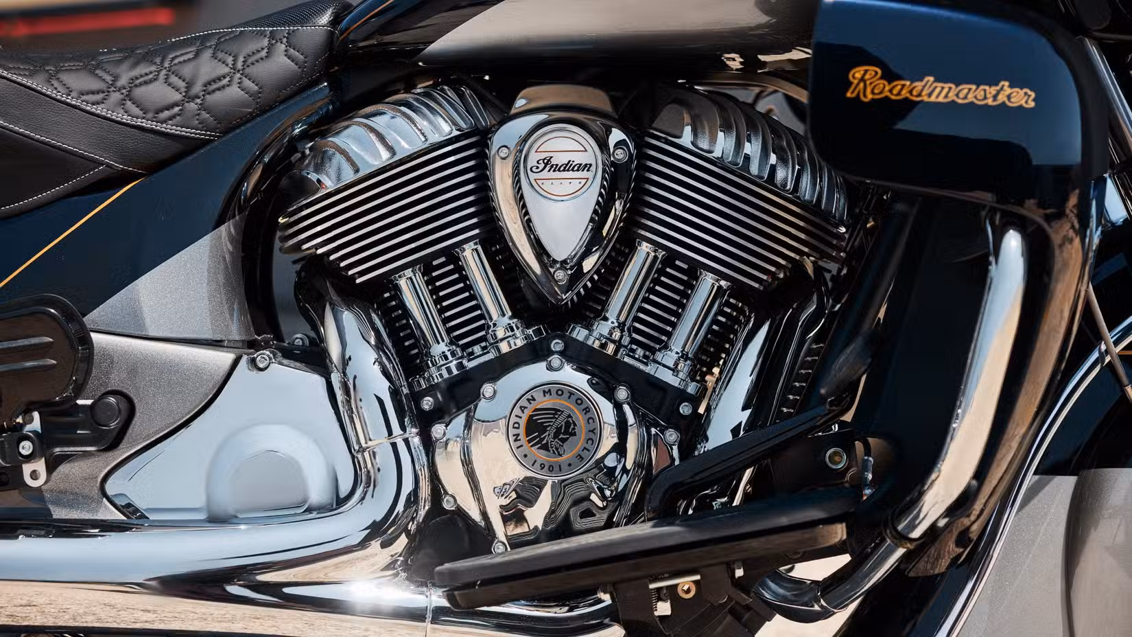 2025 Indian Roadmaster Elite Engine Closeup-1