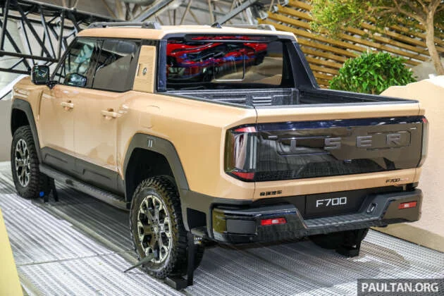 Jetour F700 pick-up truck confirmed for Malaysia – PHEV with 904 PS, 1,135 Nm; sister of coming soon G700 SUV