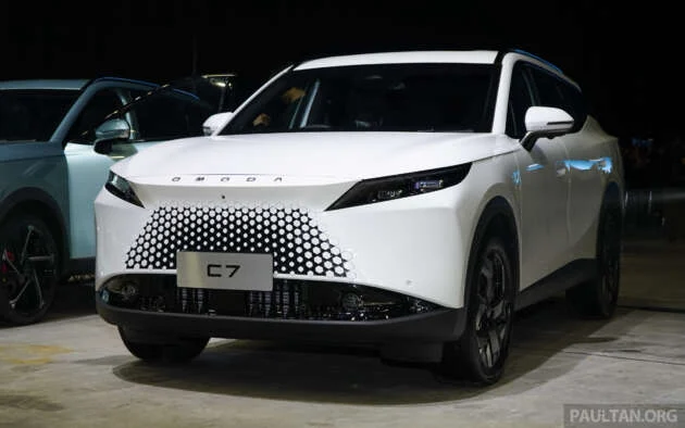 Omoda C7 HEV debuts larger 5 kWh battery, offering longer EV-only range – coming to Malaysia in 2027