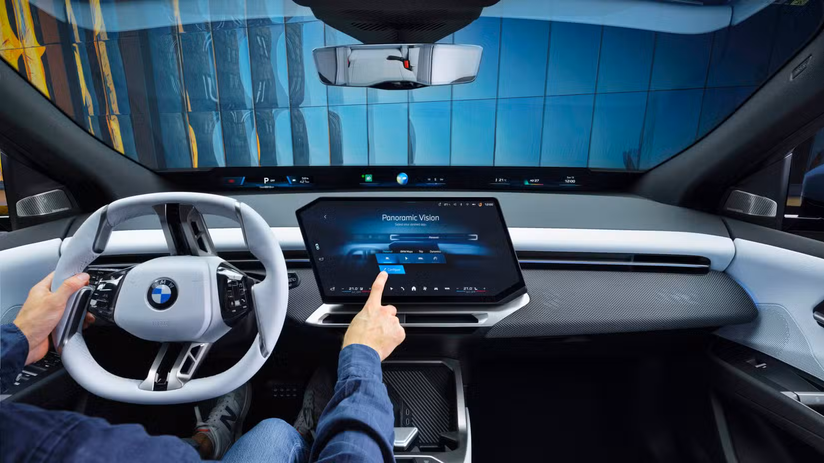 2026 BMW iX3 interior shot showing dash