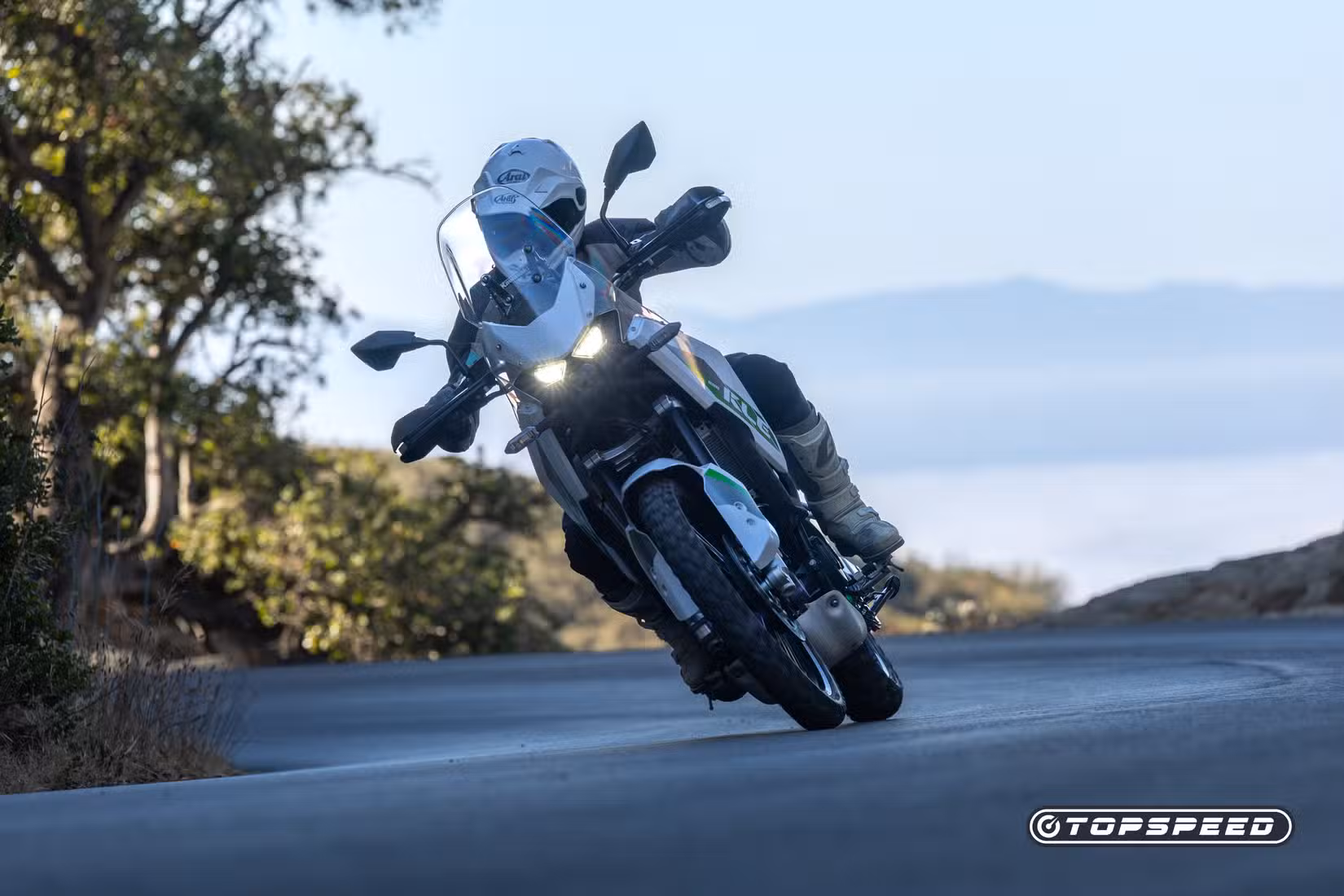 2026 Kawasaki KLE 500 Review Cornering