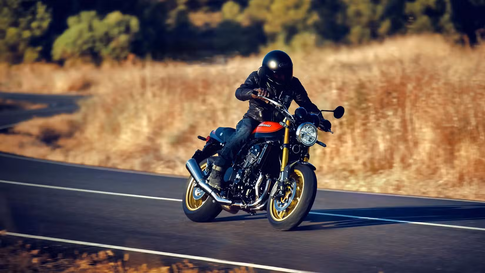 2026 Kawasaki Z900RS front action shot
