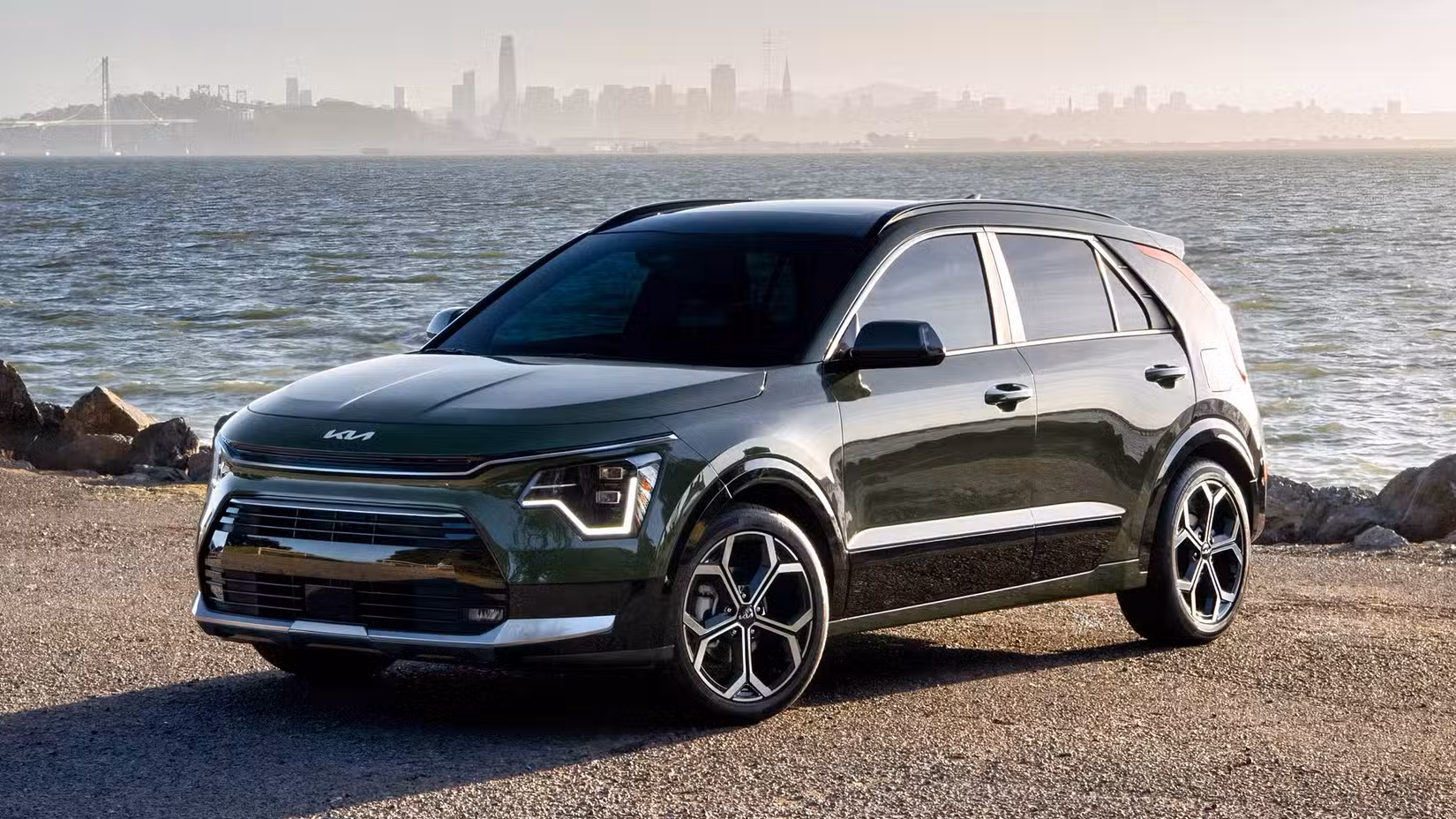 2026 Kia Niro Hybrid Parked By A Lake