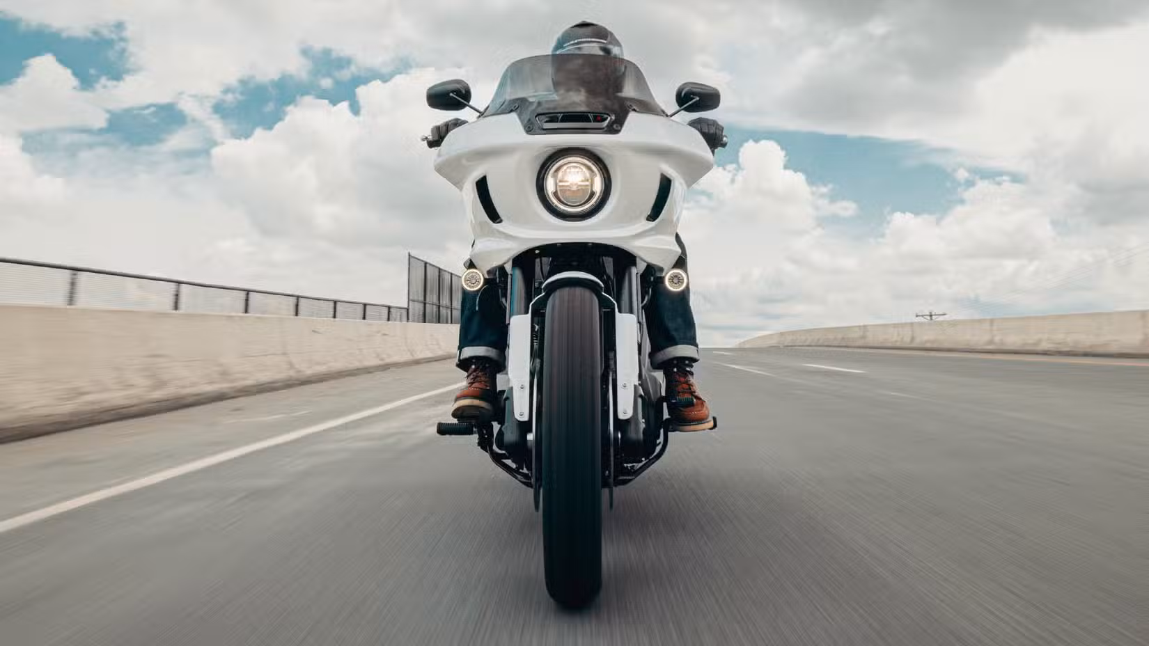 2026 Harley-Davidson Low Rider ST accelerating front fascia view