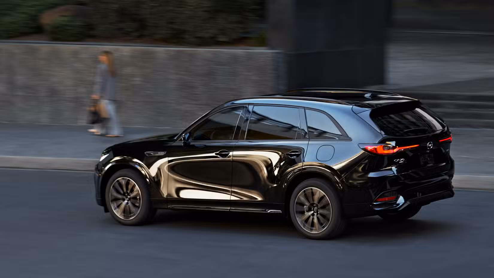 2026 Mazda CX-70 side shot driving on the road