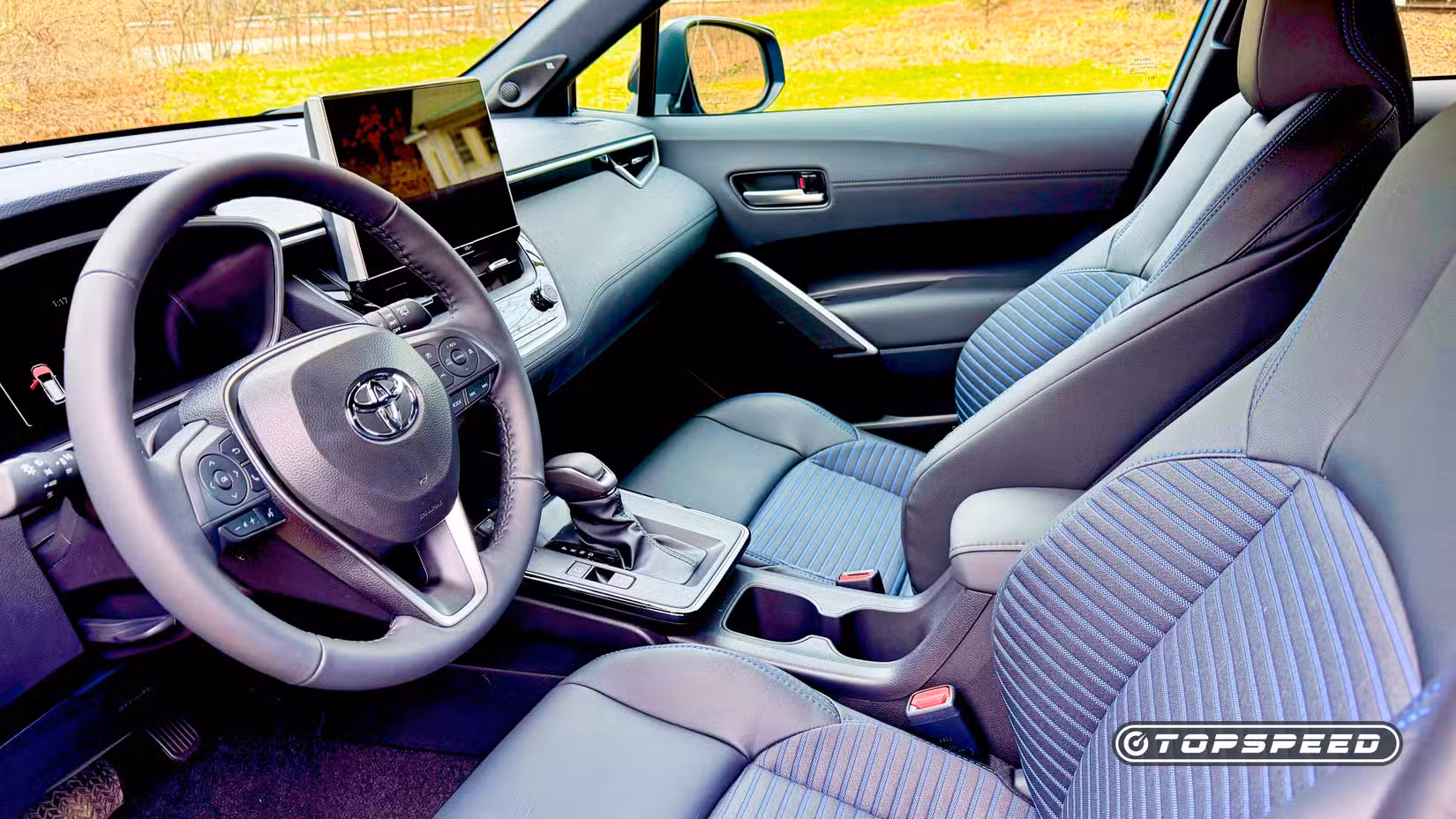 2026 Toyota Corolla Cross interior shot of front cabin