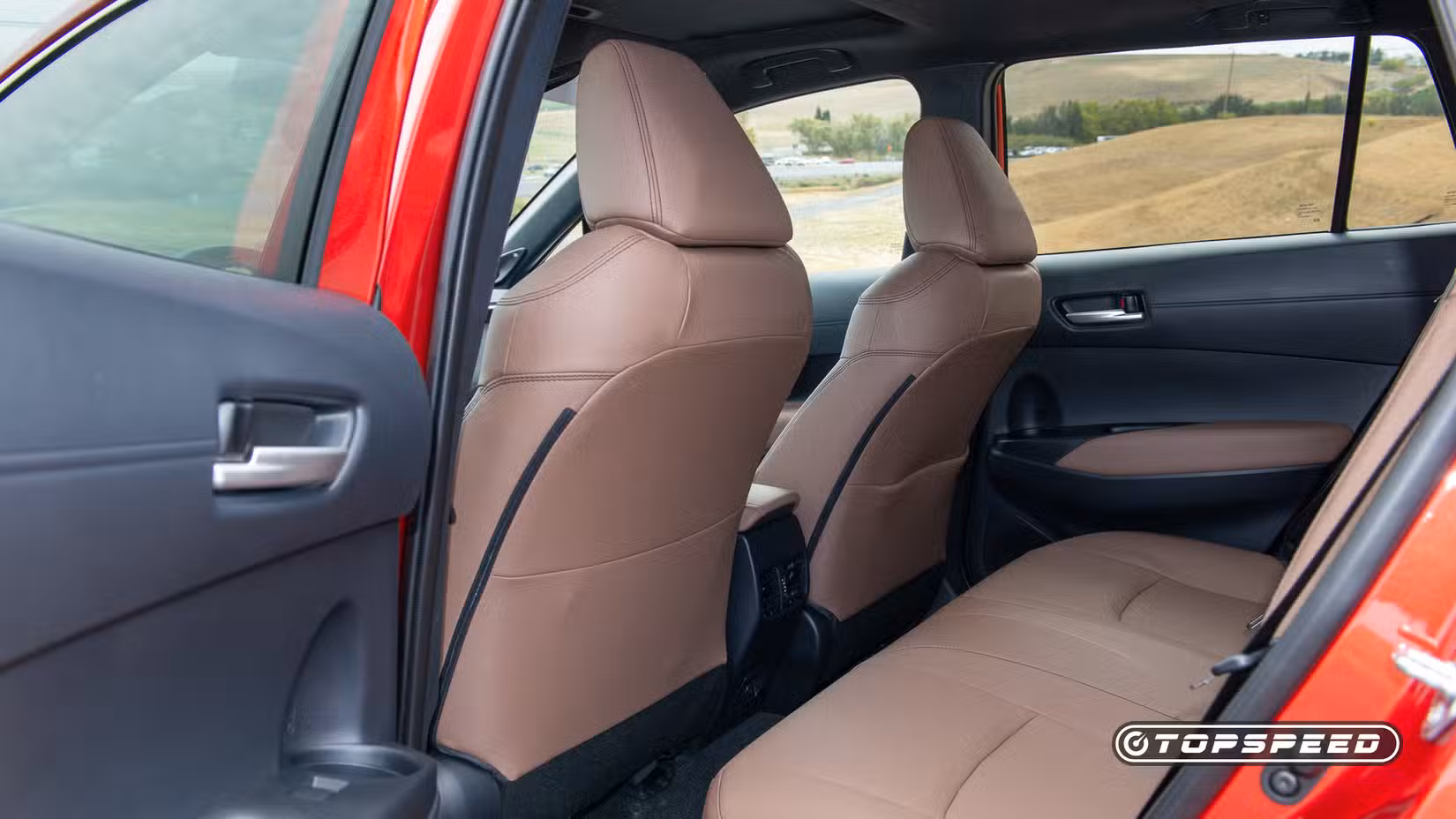 2026 Toyota Corolla Cross interior shot showing rear seating