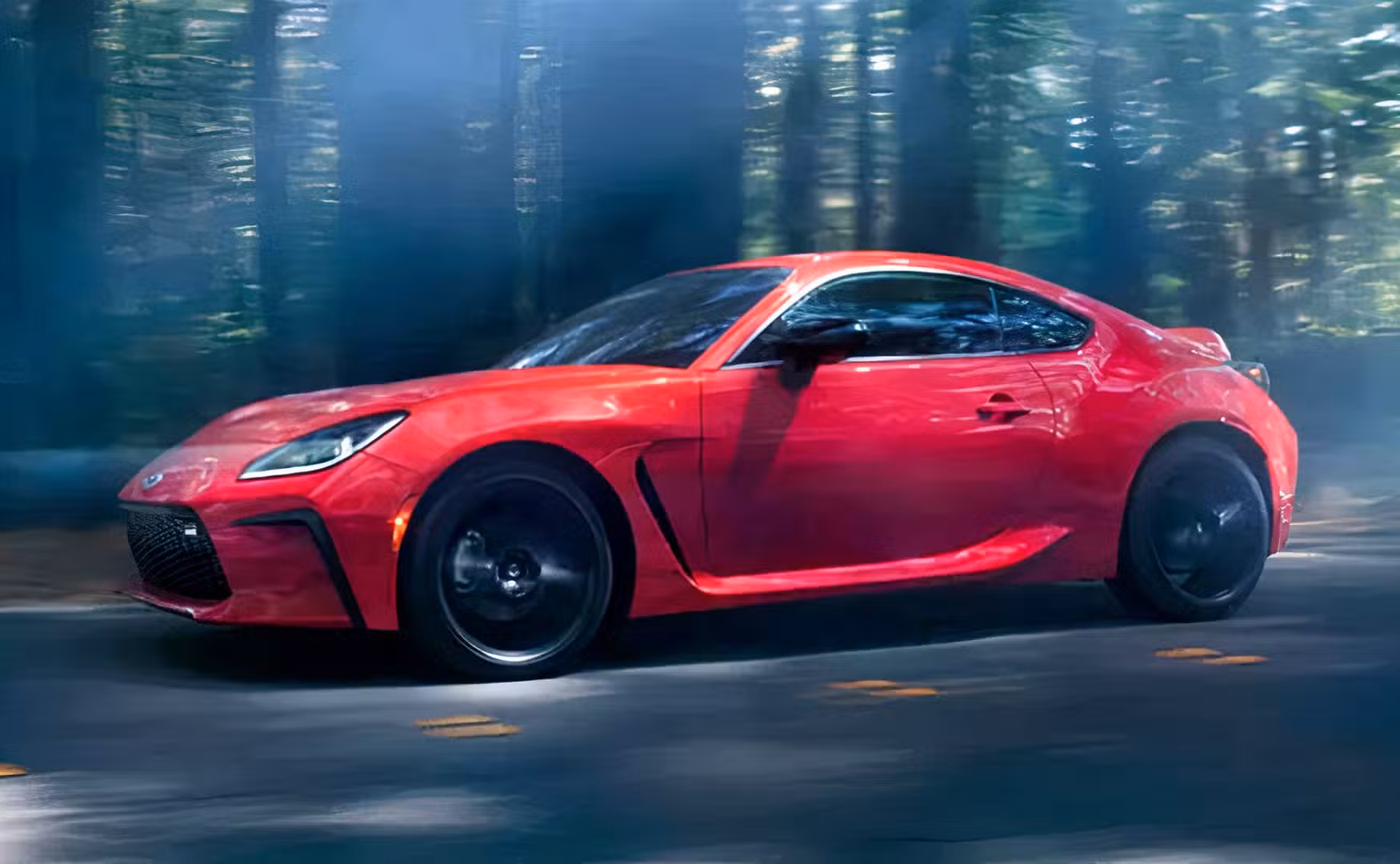 2026 Toyota GR86 front 3/4 action