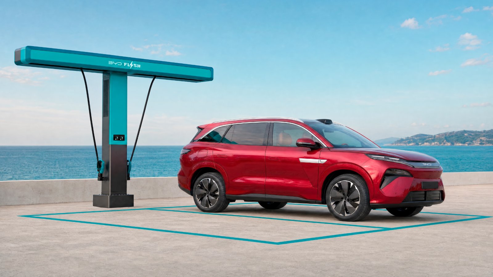 BYD Flavor L debuts as Atto 8 at Paris Motor Show with flash billing