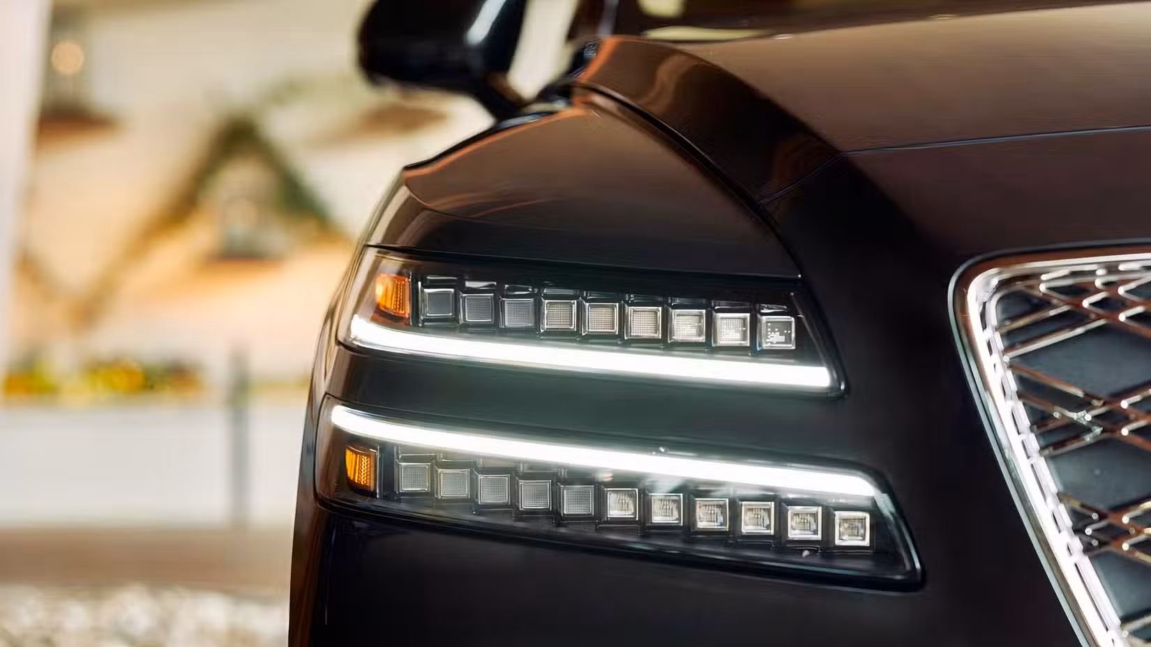 2027 Genesis GV80 Headlight close-up shot