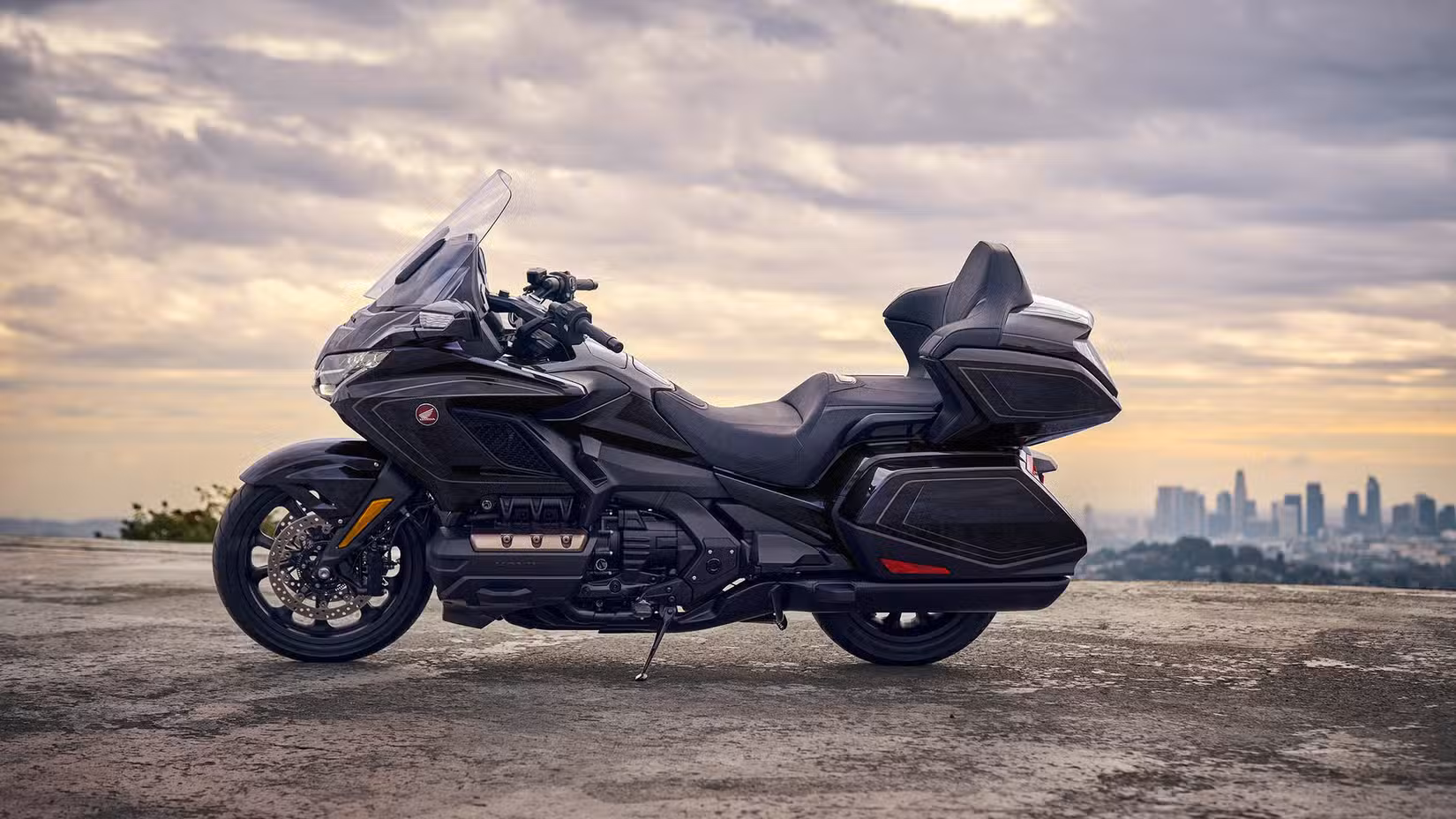 Shot of a 2027 Honda Gold Wing Tour from the side