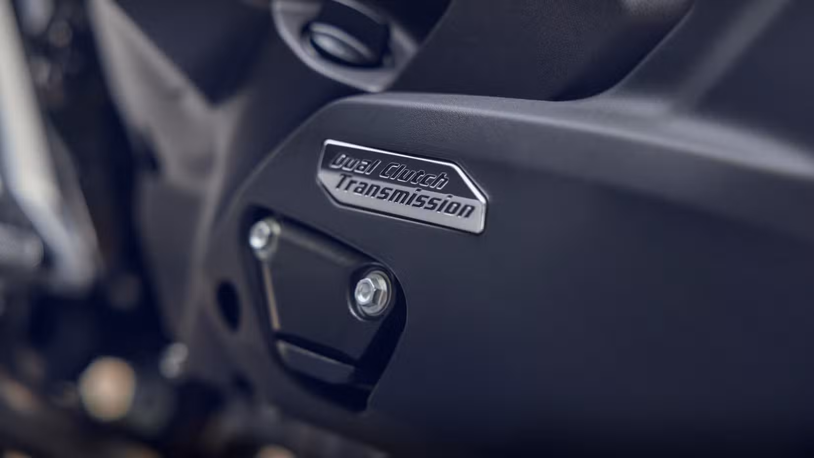 2027 Honda NC750X DCT close-up shot of the DCT cover