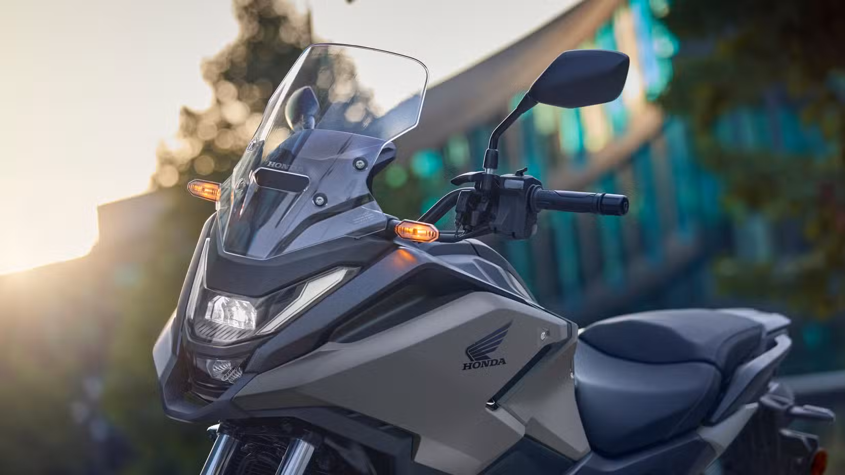 2027 Honda NC750X DCT close-up shot of the front fairing