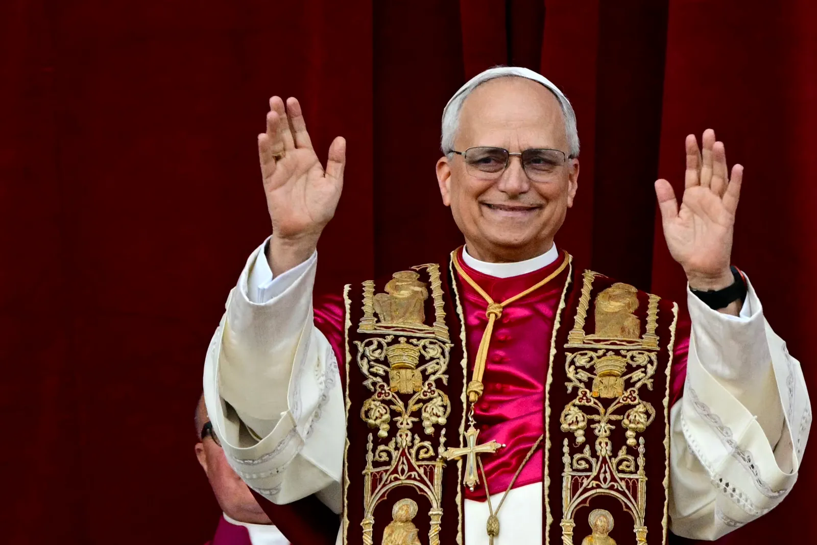 Image may contain Person Pope Adult Accessories Glasses Face and Head