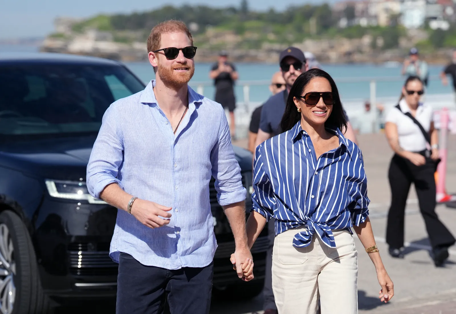Image may contain Prince Harry Duke of Sussex Meghan Duchess of Sussex Bill Bergey Body Part Hand and Person
