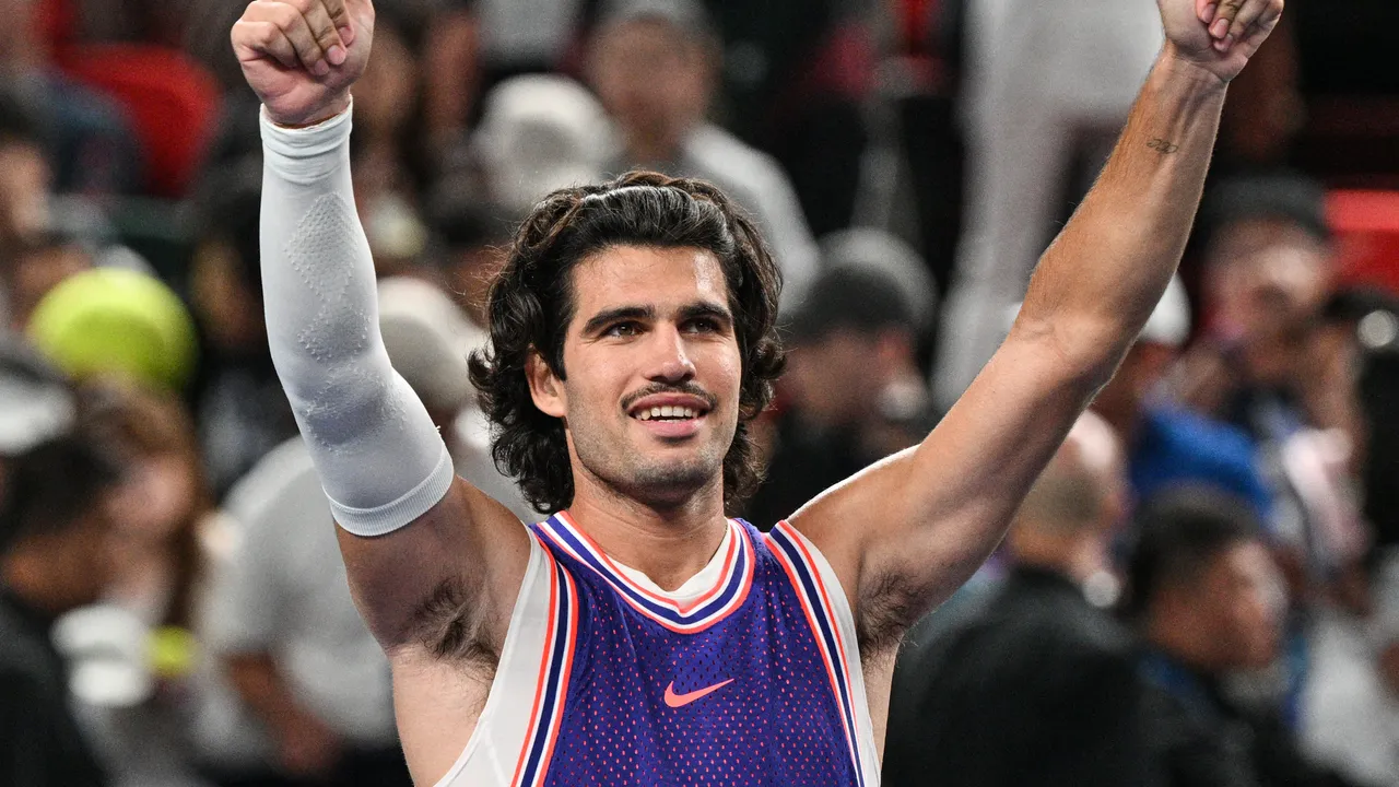 Carlos Alcaraz Won a Mustache at the Japan Open