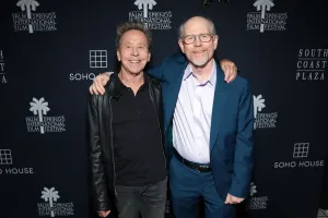 WEST HOLLYWOOD, CALIFORNIA - OCTOBER 19: (L-R) Brian Grazer and Ron Howard attend The Palm Springs Honors Sponsored By S|3 Specialized Security Services & South Coast Plaza Presented by Palm Springs International Film Festival at Soho House West Hollywood on October 19, 2026 in West Hollywood, California.  (Photo by Matt Winkelmeyer/Getty Images for Palm Springs International Film Festival)