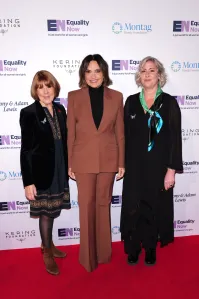 NEW YORK, NEW YORK - OCTOBER 21: (L-R) Gisèle Pelicot, Mariska Hargitay, and Caroline Darian attend Make Equality Reality Gala 2026 at Cipriani 25 Broadway on October 21, 2026 in New York City.  (Photo by Craig Barritt/Getty Images for Equality Now)