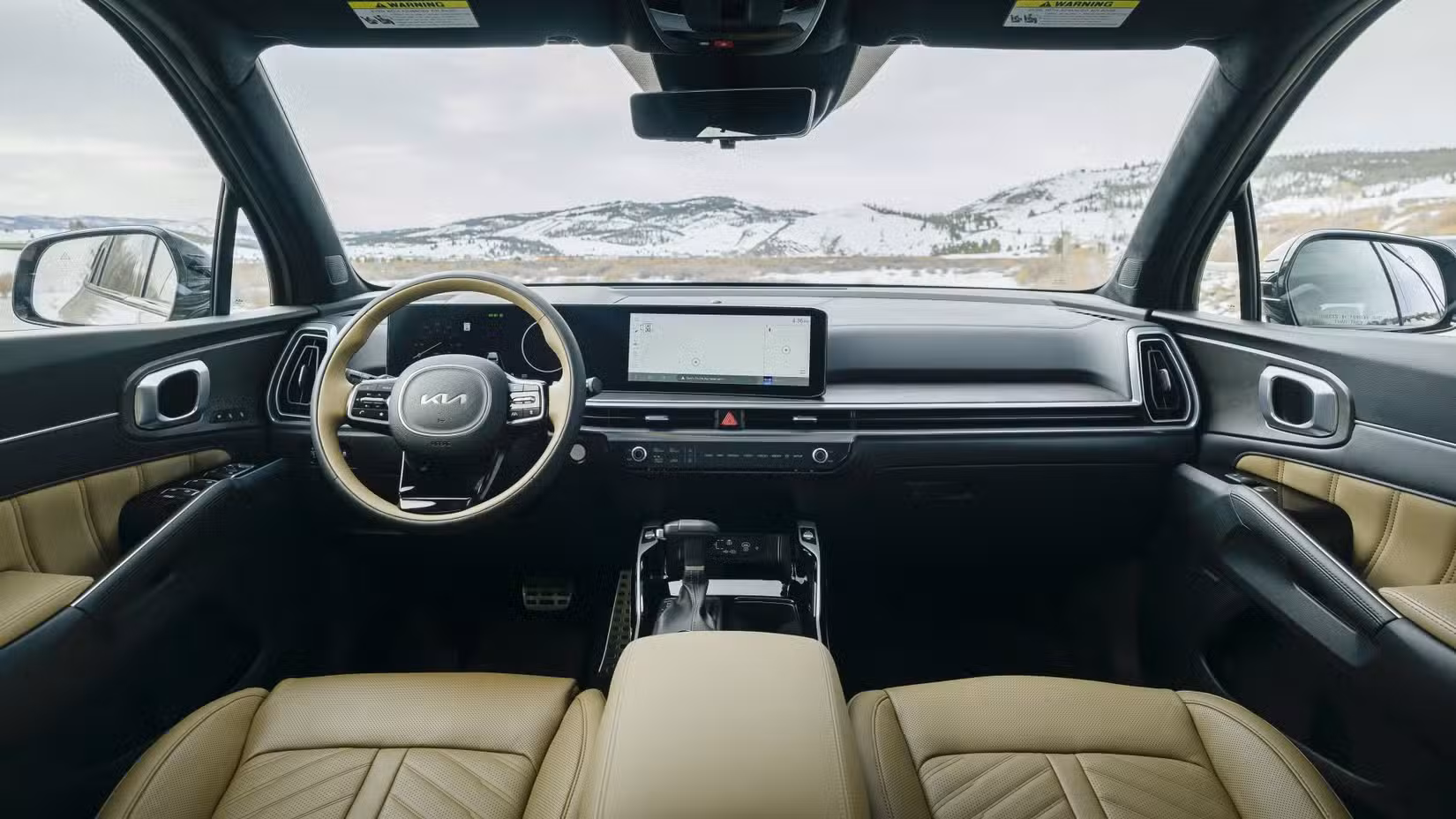 2026 Kia Sorento Hybrid interior showing front cabin