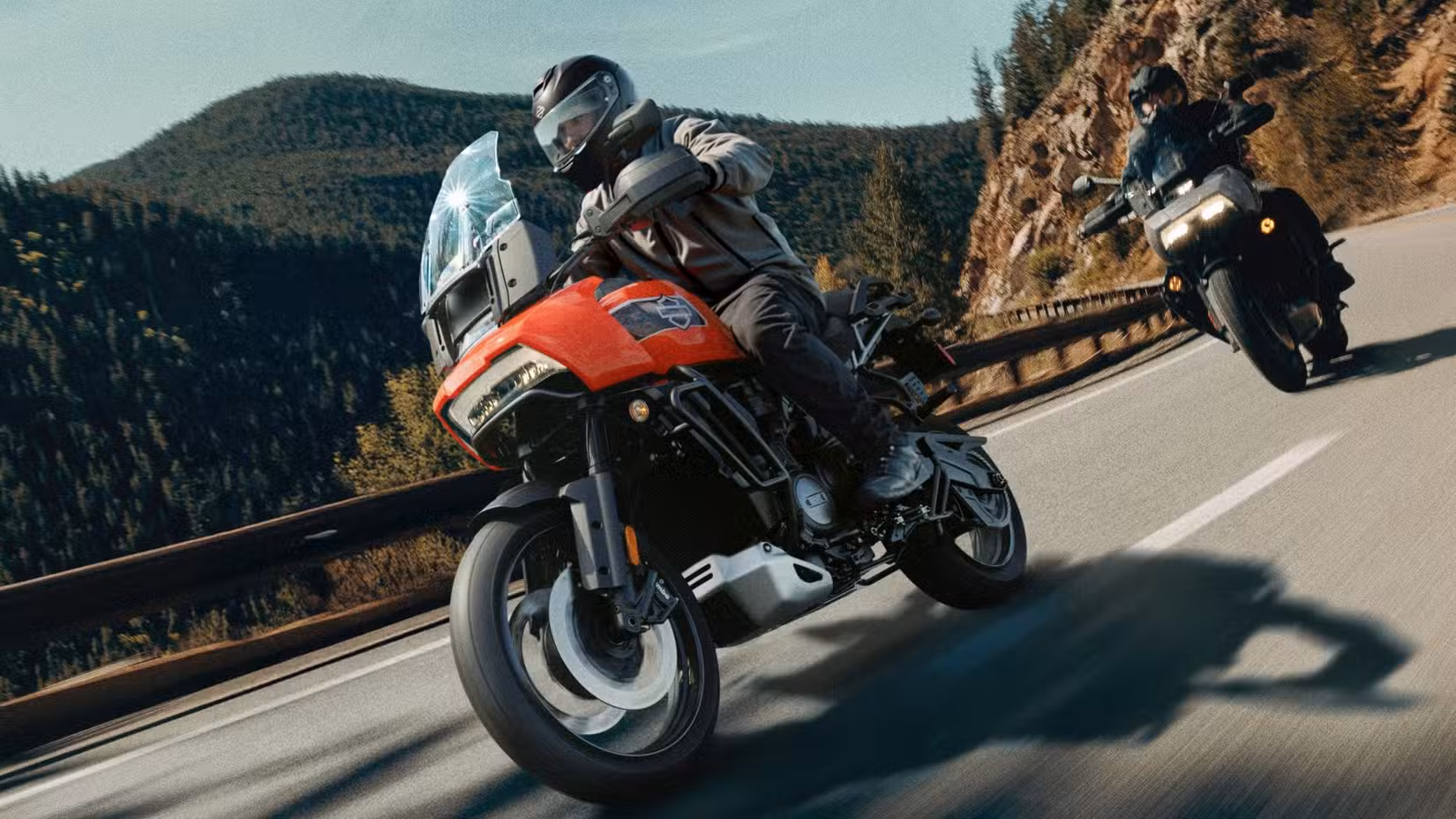 2026 Harley-Davidson Pan America 1250 Special cornering along a mountain road
