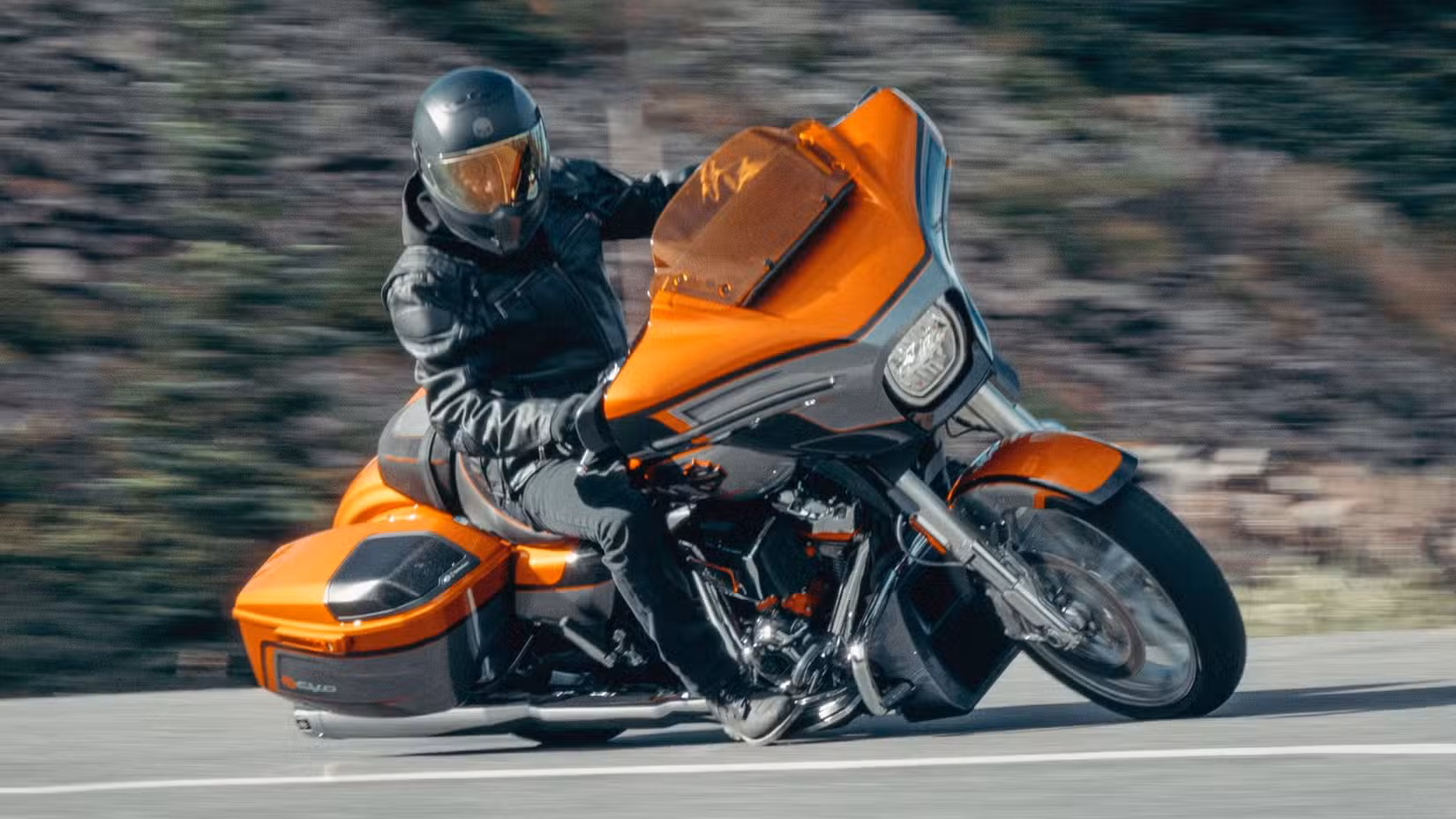 2026 Harley-Davidson CVO Street Glide cornering front third quarter view
