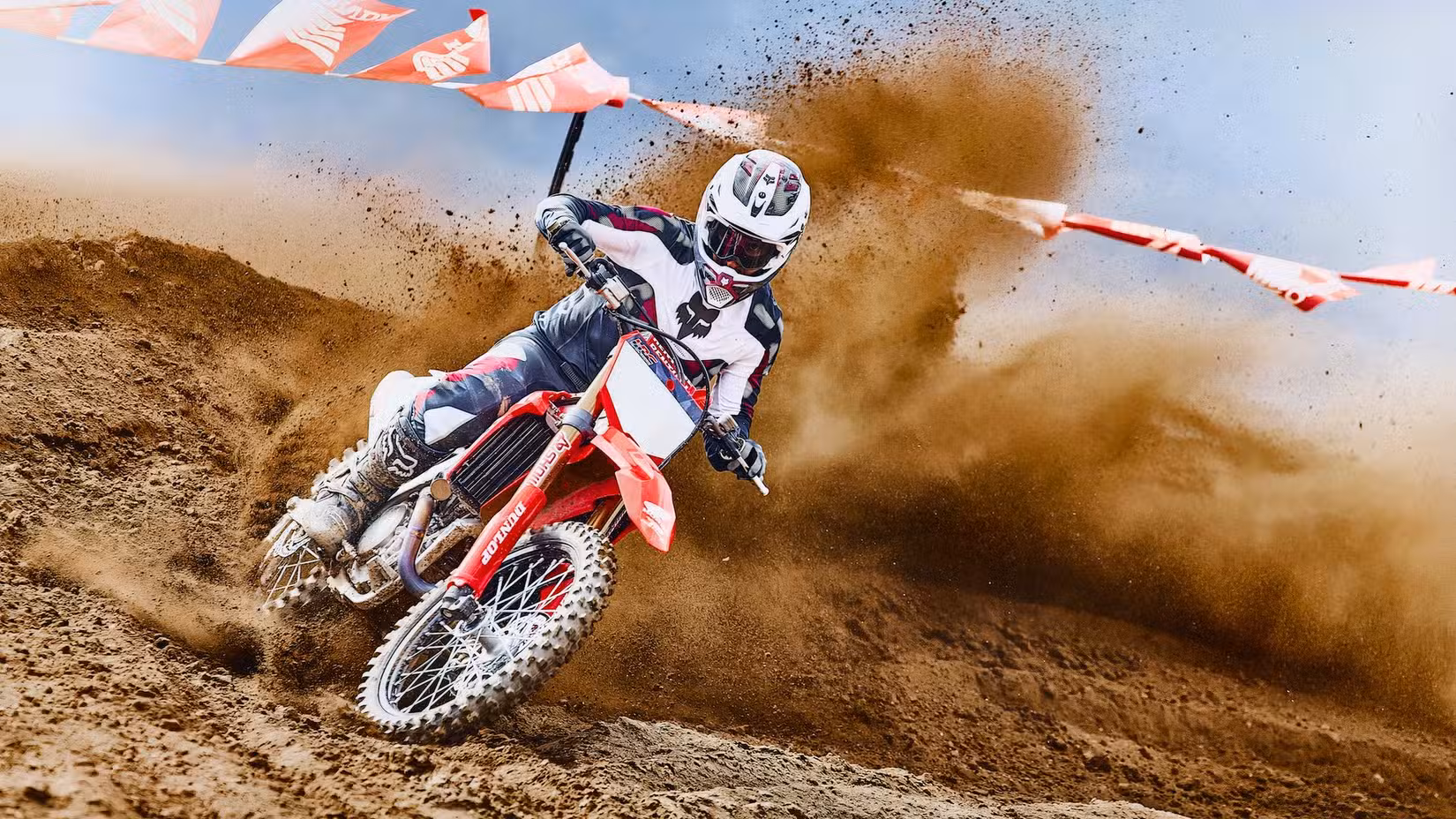 2027 Honda CRF450R HRC WORKS EDITION sliding action shot
