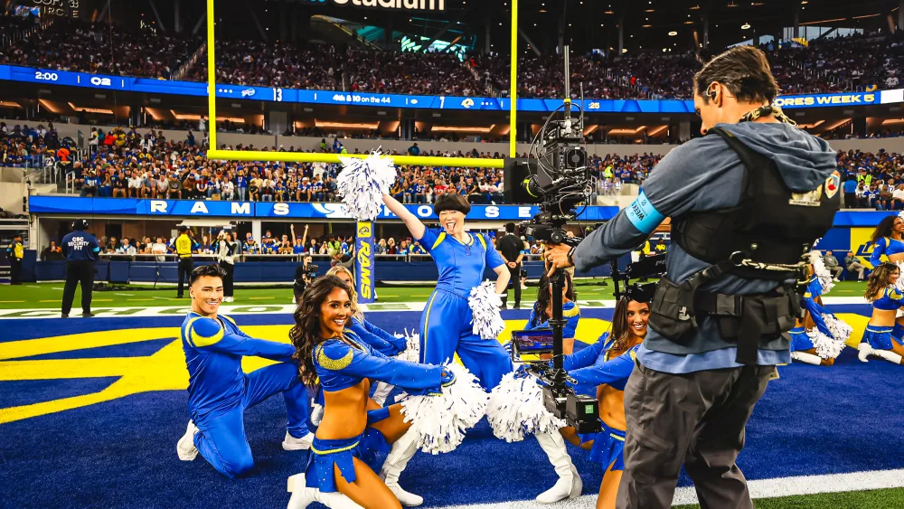 NFL Launches Celebrity Guest Cheerleaders With Atsuko Okastuka, LA Rams